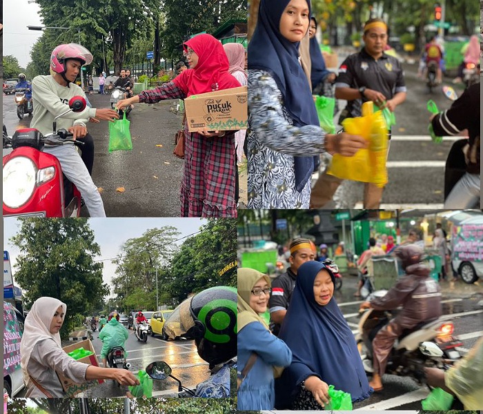 Keluarga Besar Leting Tangkassema TNI AD Wilayah Korem 084/Bj menggelar kegiatan Berbagi Takjil Dibukan Suci Romadhon 1444H