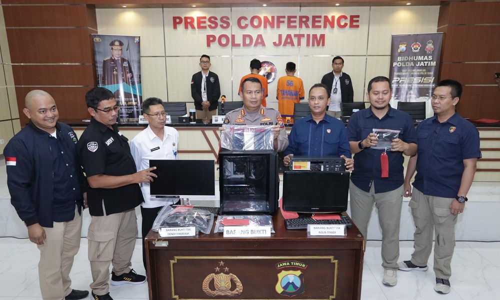 Polda Jatim Ungkap Peretas Website Milik Pemerintah, Dua Tersangka Diamankan