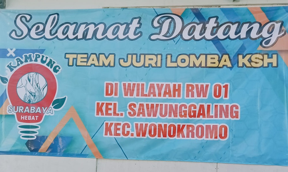 Kesiapan Dan Partisipasi RW 1 Karangan Dalam Lomba Kampung Surabaya Hebat