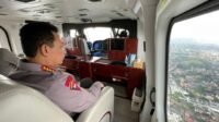 Kapolri Pantau Arus Mudik Dengan Helikopter